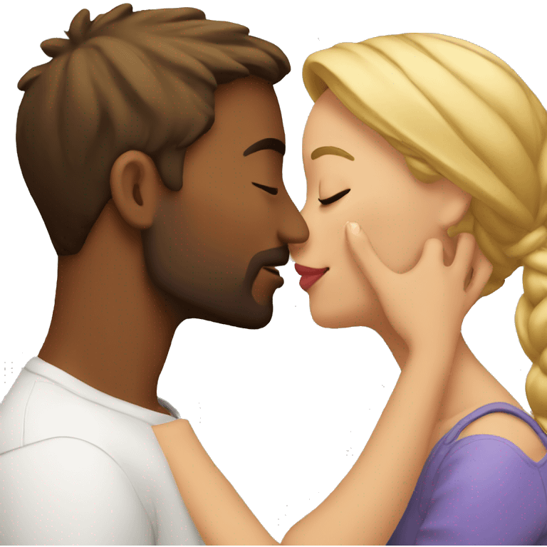 couple kissing emoji