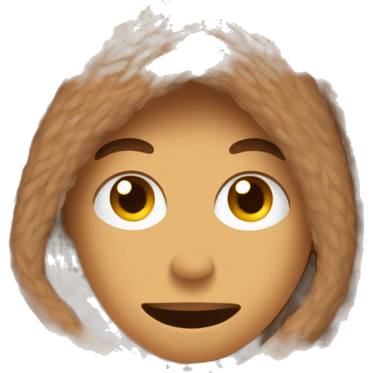 Brown cozy blanket  emoji