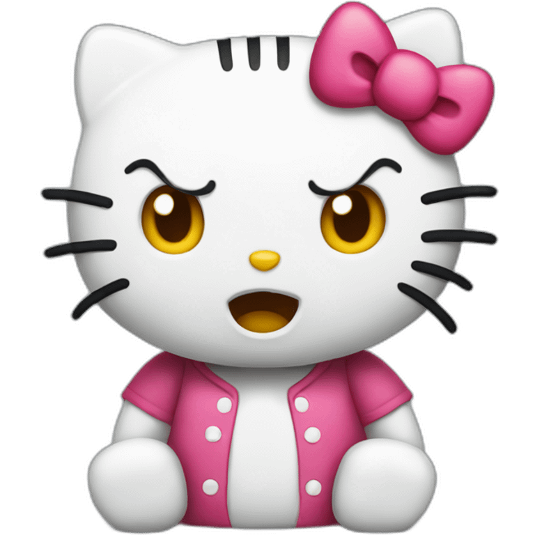 angry hello kitty emoji