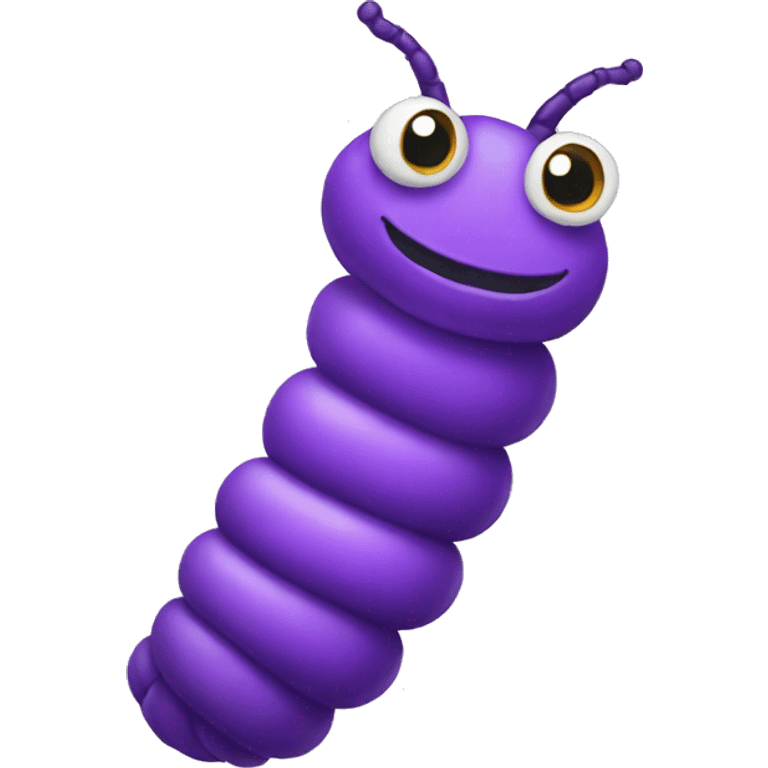 purple caterpillar emoji