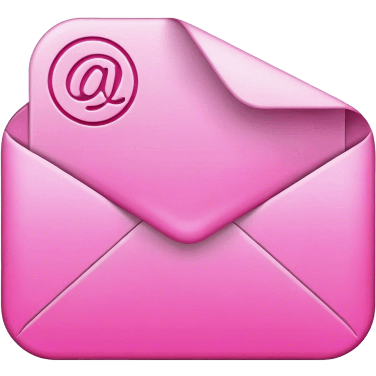 pink email emoji