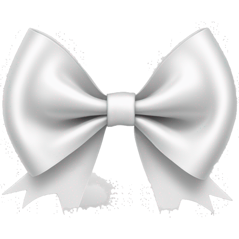 White coquette bow emoji