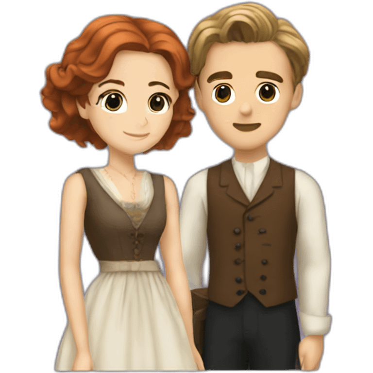 jack dawson and rose from titanic emoji