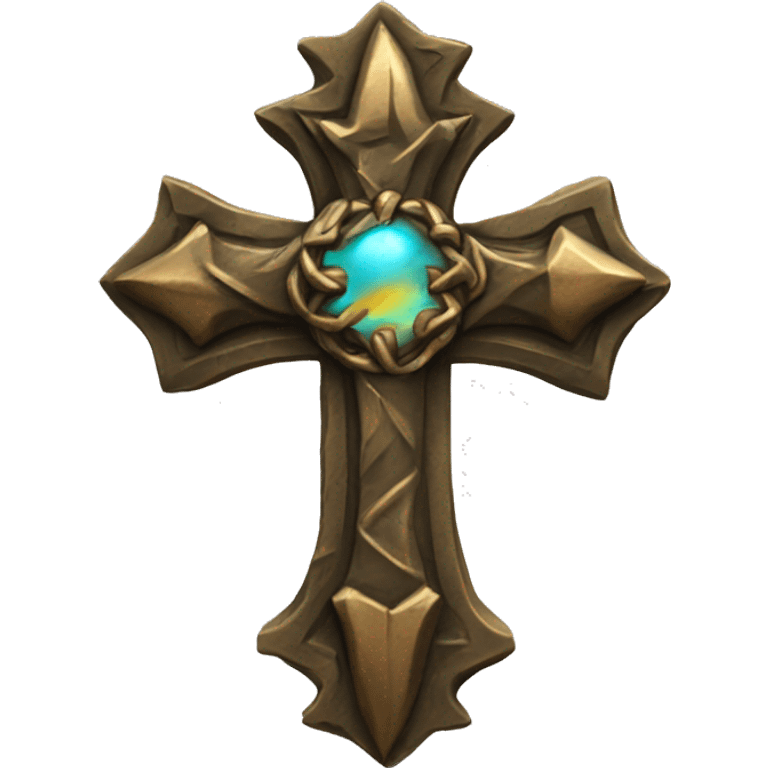 bronze Cross with rocka emoji