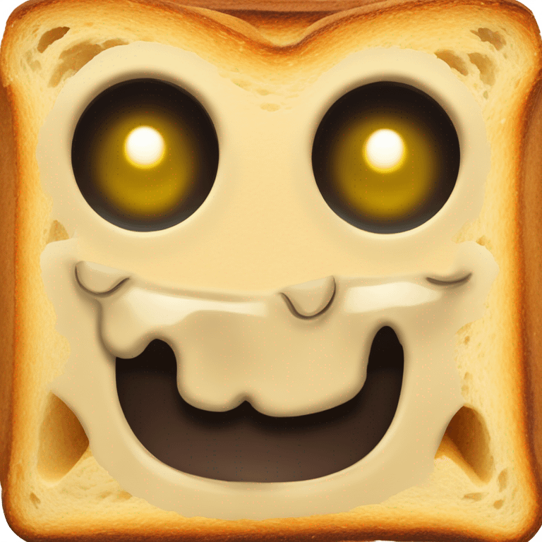 scary toast emoji