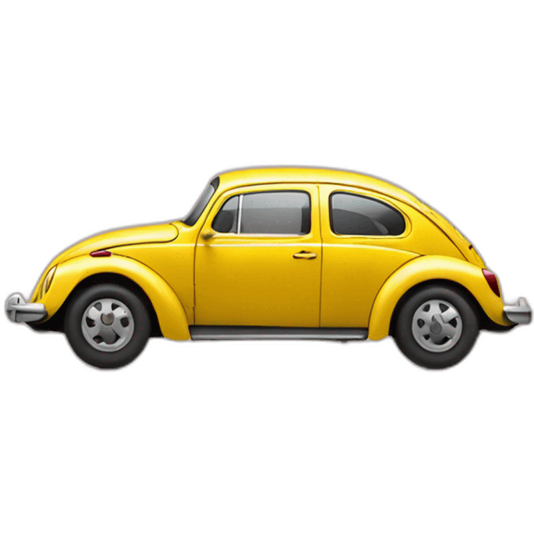 Yellow beetle car emoji