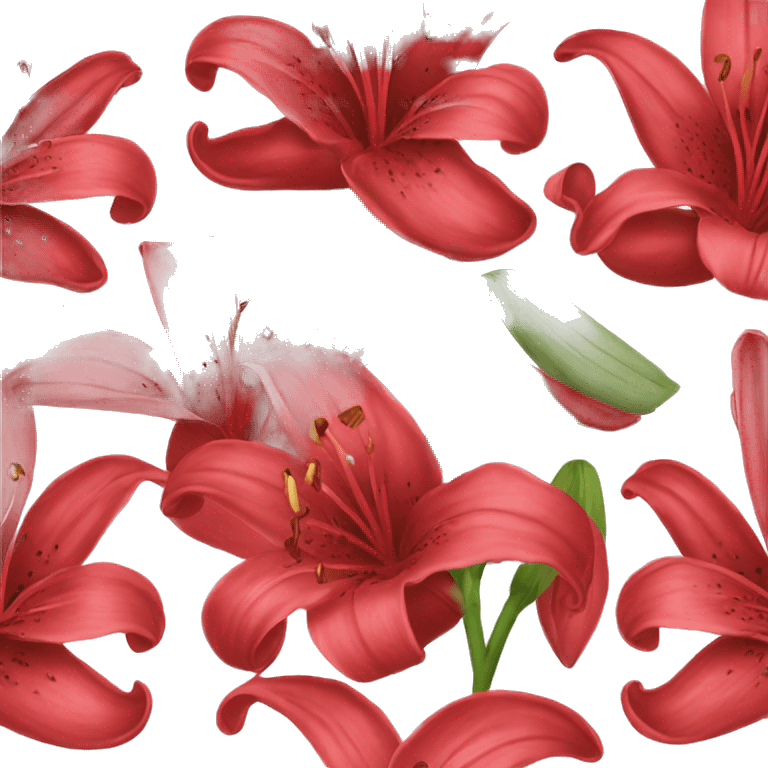 Cherry red Lilly emoji