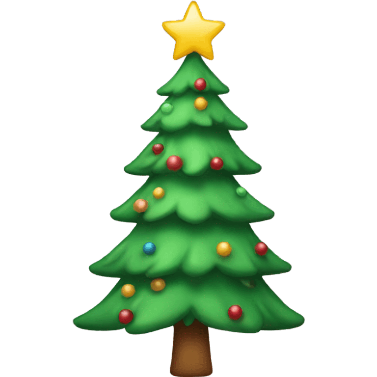 christmas tree with bow on top emoji