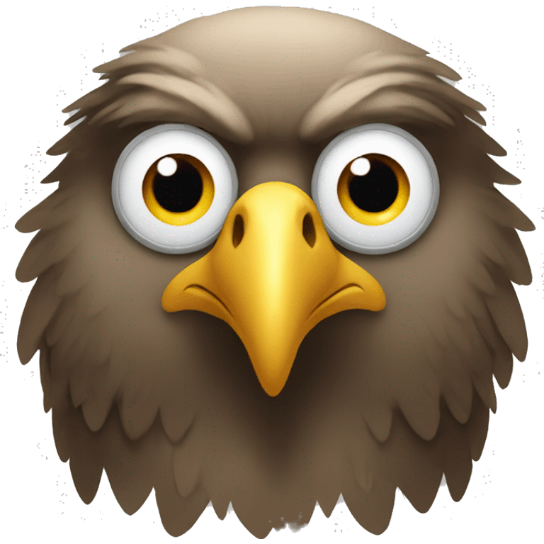 Eagle with star eyes emoji