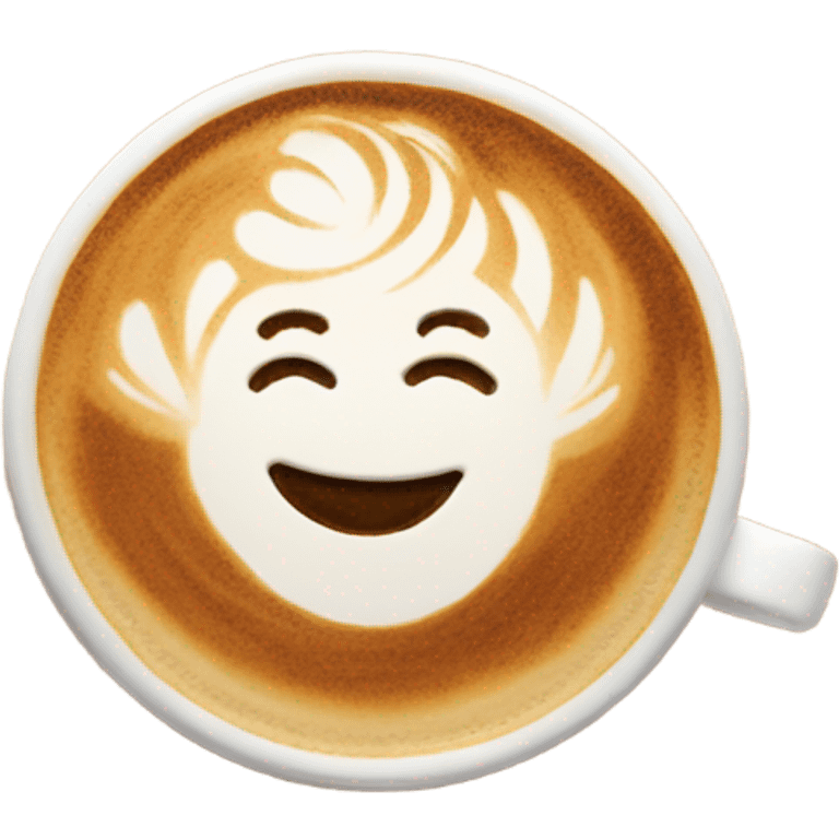 Latte art emoji