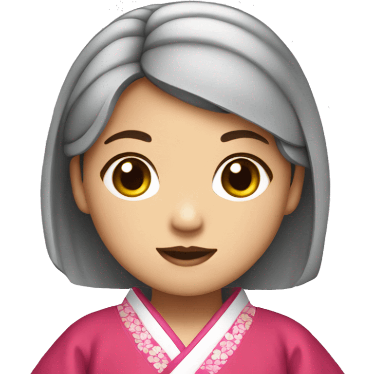 vietnamese girl wearing hanbok emoji