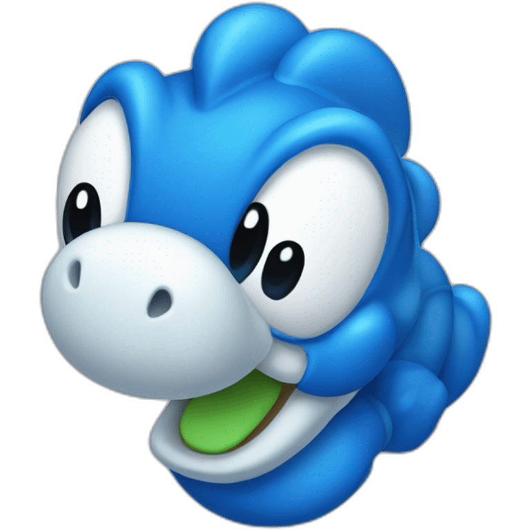 yoshi blue emoji