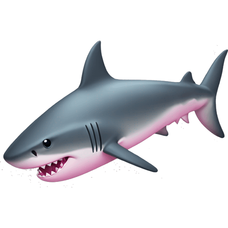 shark with a pink ྀིྀི  emoji