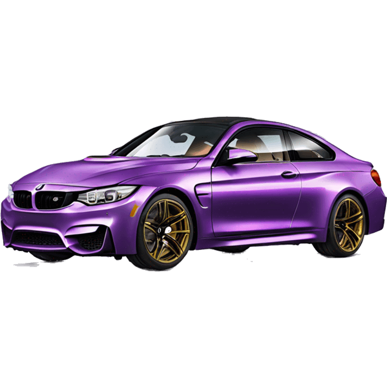 Purple bmw m4 emoji