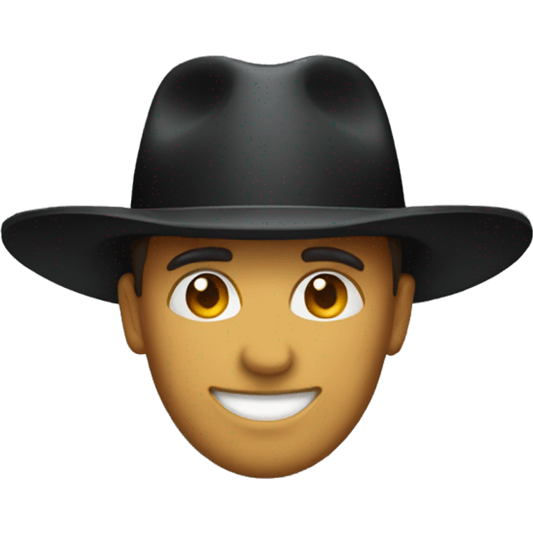 black panama hat emoji