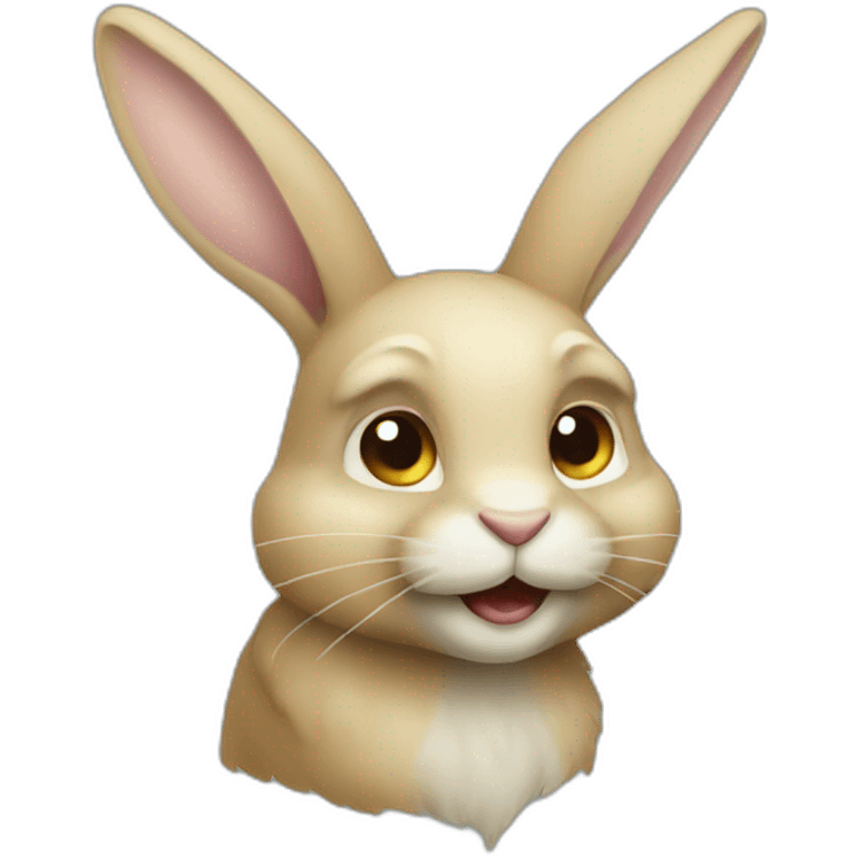 Lapin crétin emoji