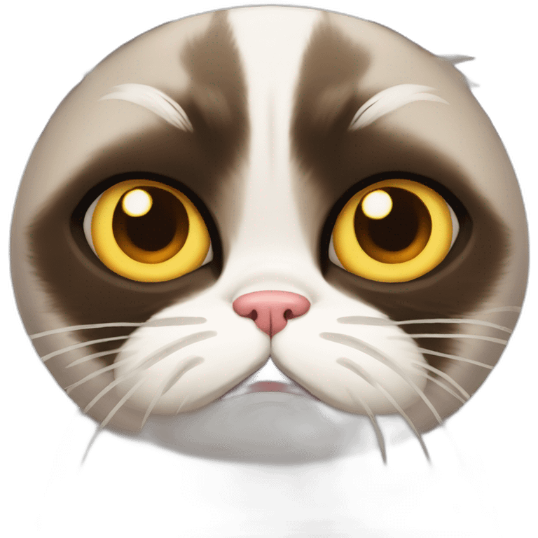 grumpy cat scary halloween emoji