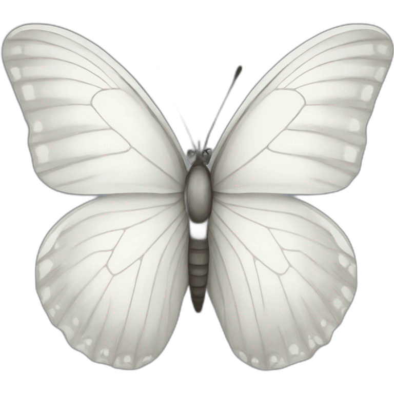 white butterfly  emoji