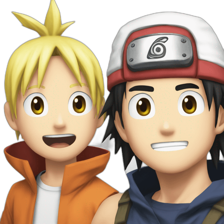 Naruto et Luffy emoji