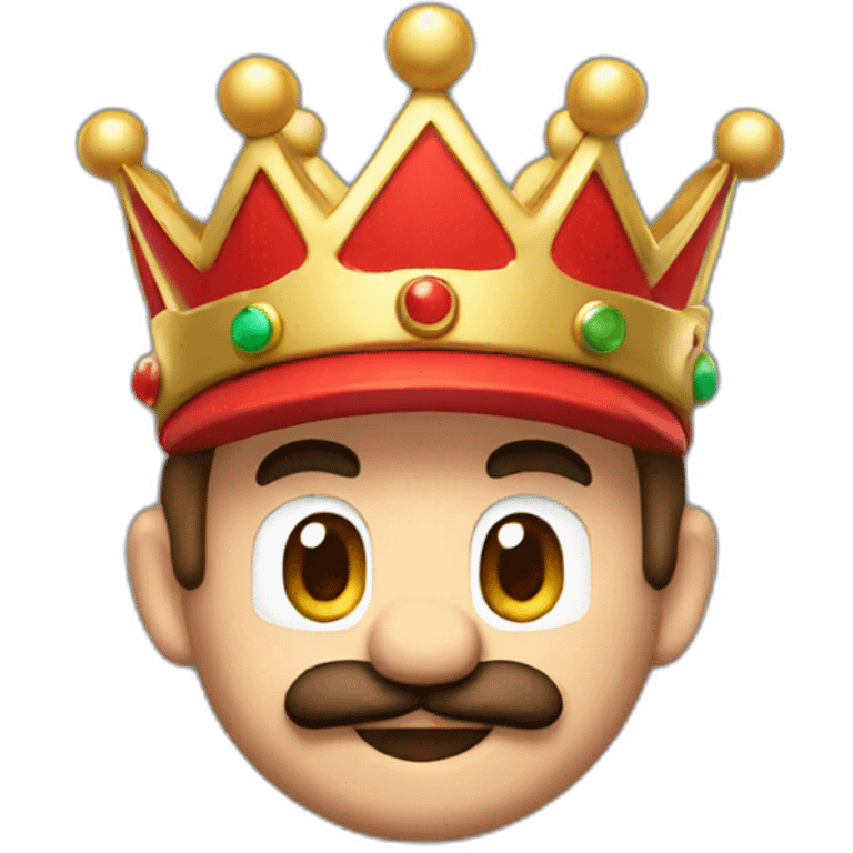 mario with crown emoji