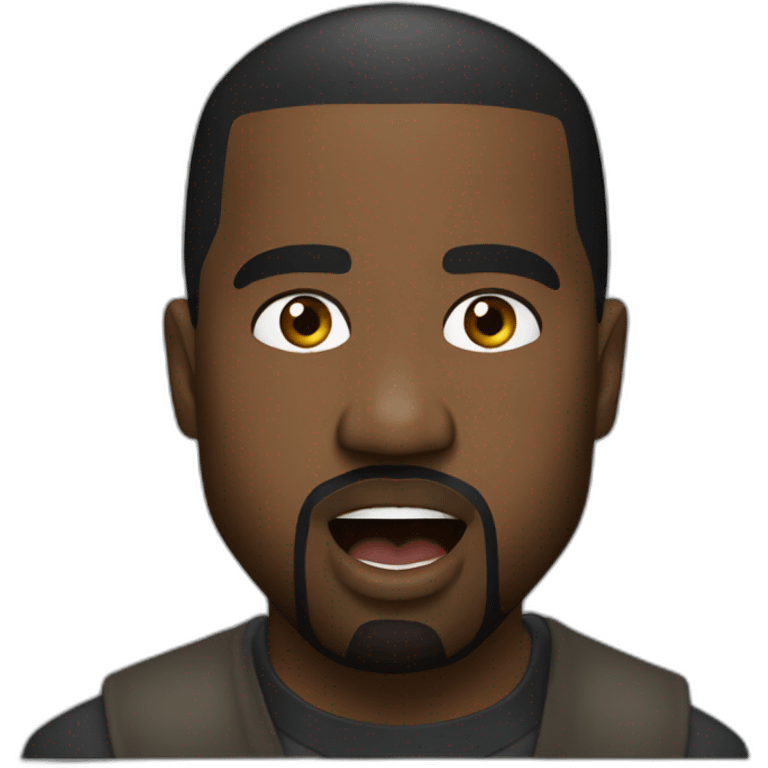 kanye west singing on the scene donda emoji