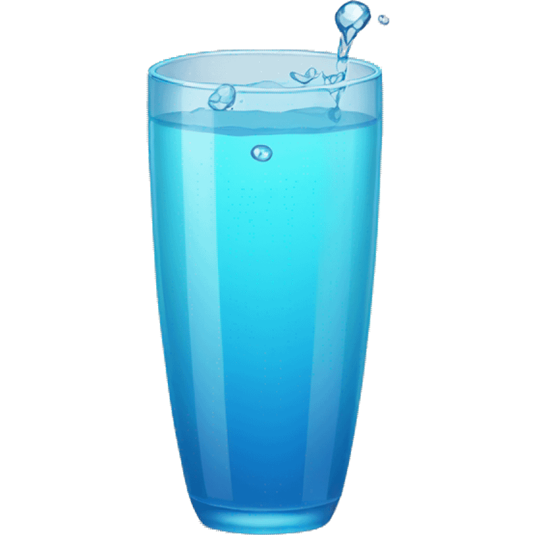 un vaso de agua emoji