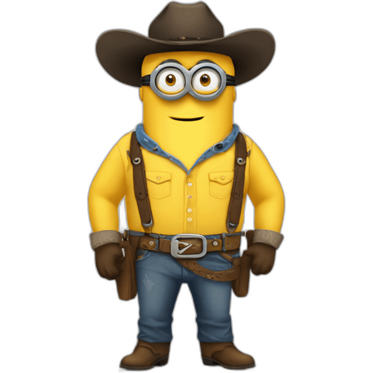 minion full-figured cowboy emoji