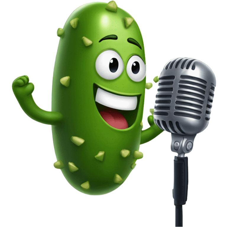 pickle singing  emoji