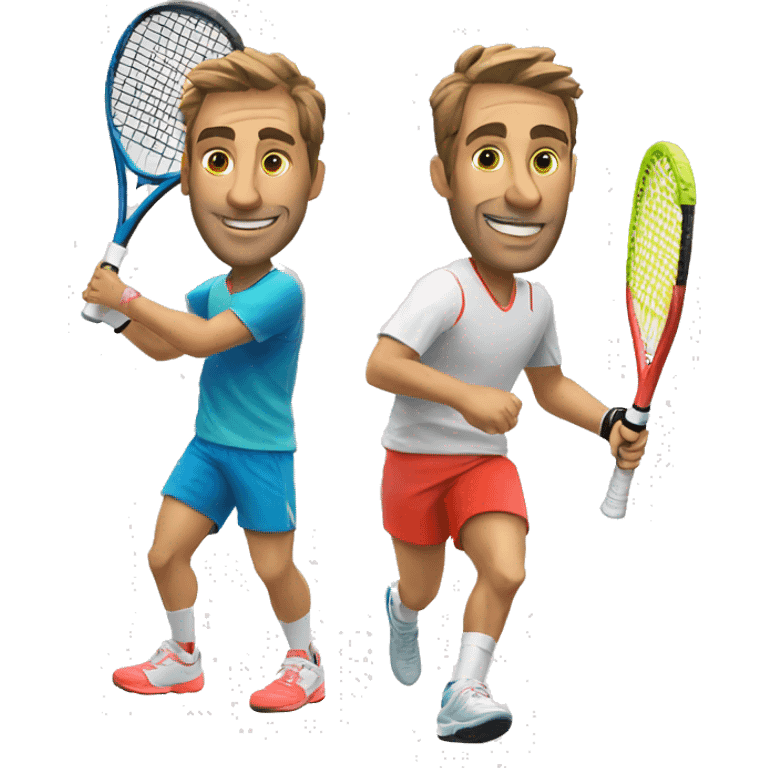 padel tennis player and runner emoji