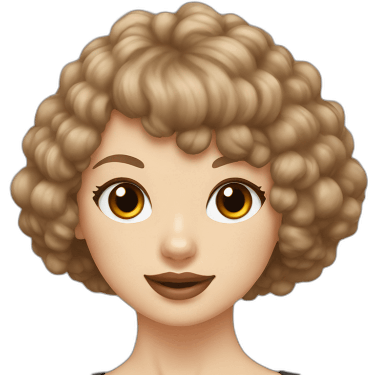 Taylor swift and Dark brown toy poodle emoji