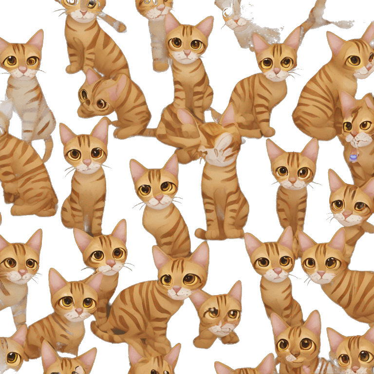 Bengal cat is crazy emoji