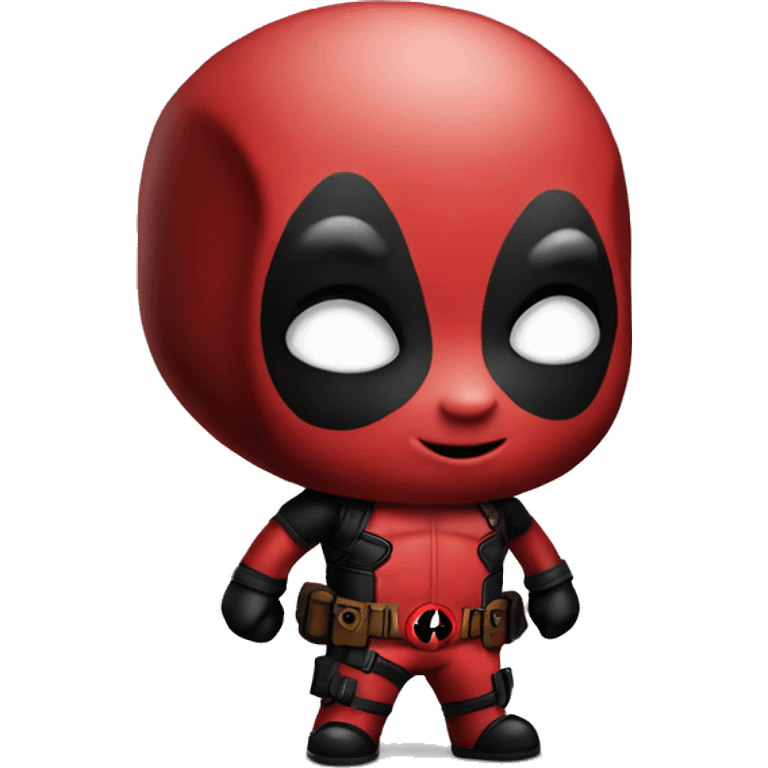 Cute deadpool character full body emoji