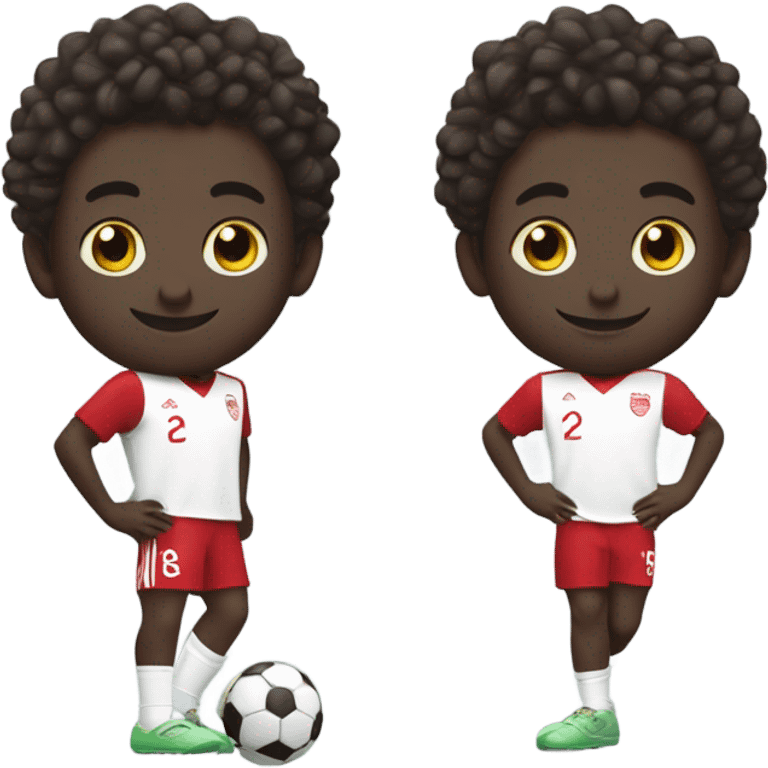 Cute, dribbling Bukayo Saka emoji