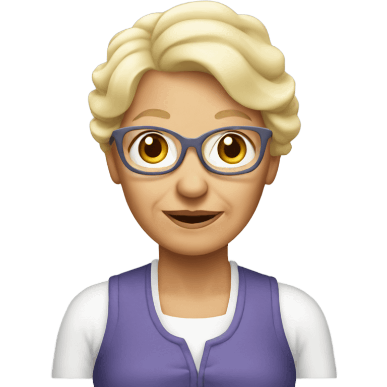 Blonde grandma  emoji