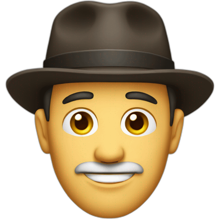 A man with German hat emoji