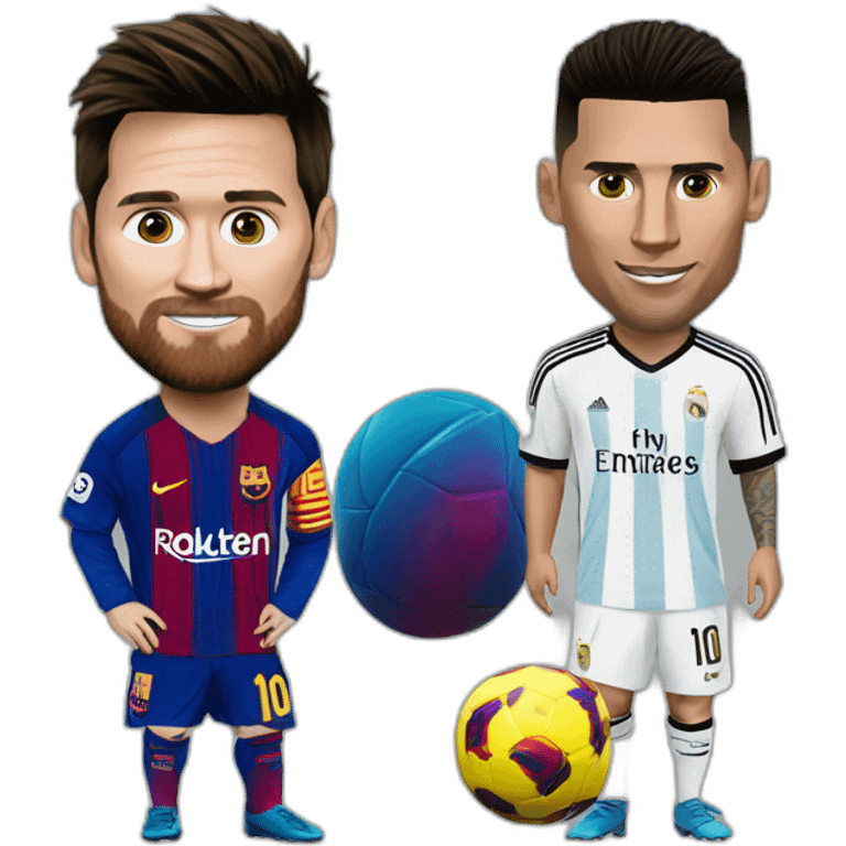 Messi on Ronaldo emoji