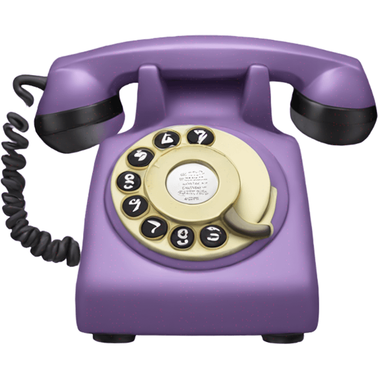 light purple old fashion phone emoji