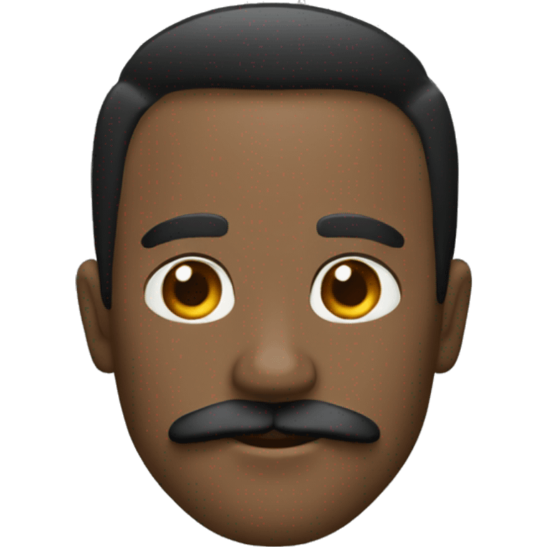 Hombre negro con bigote emoji