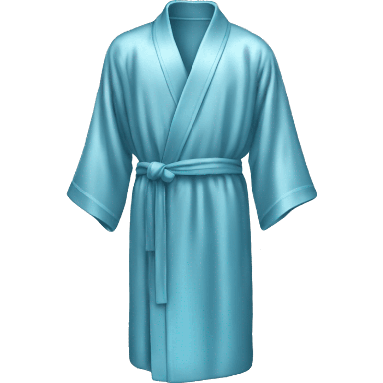 Light Blue silk robe  emoji