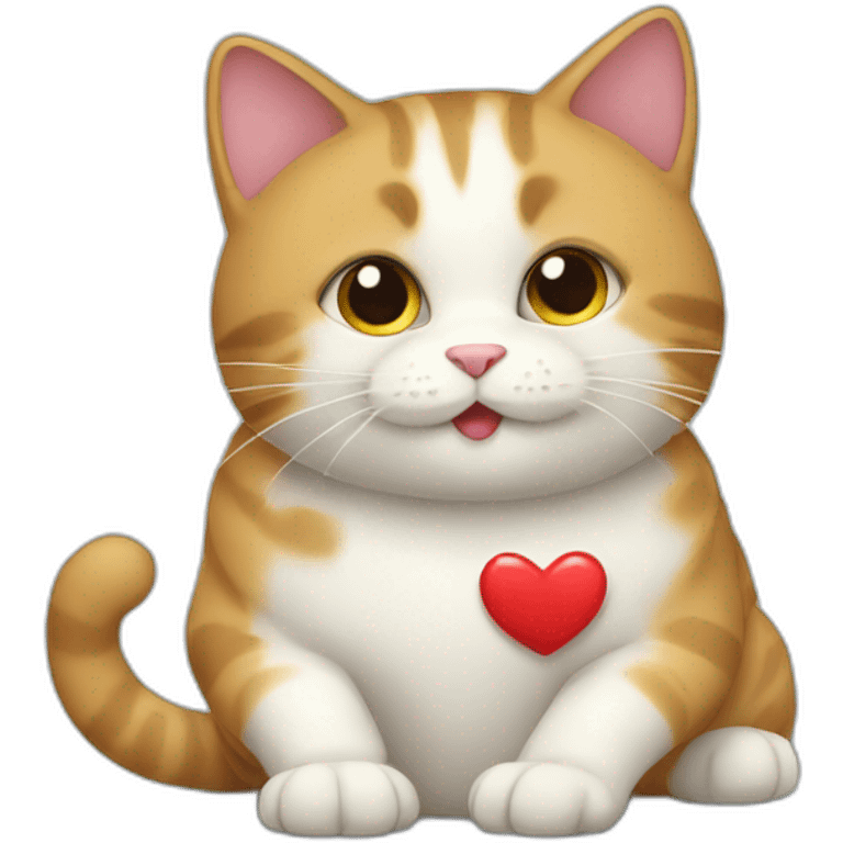 Cat with i love you emoji