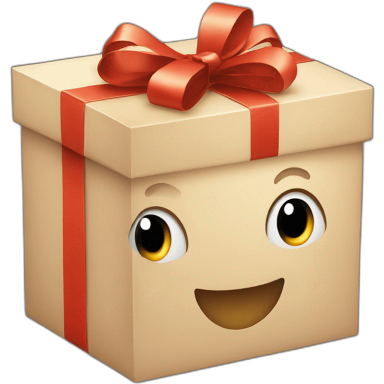 gift box with smile emoji