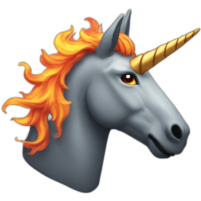 fire unicorn  emoji