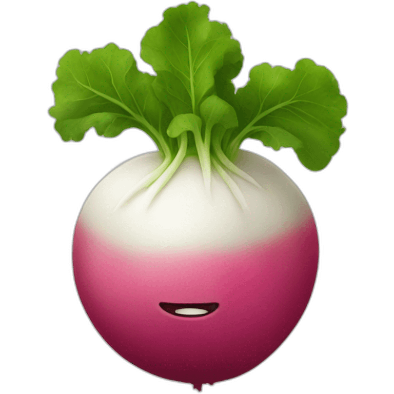 Radish without a face emoji