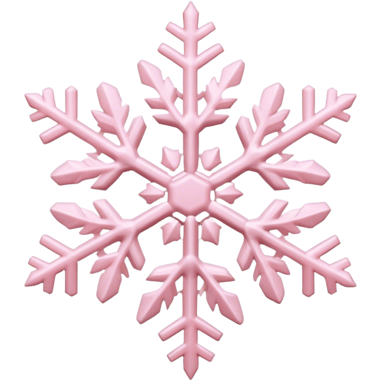 pastel pink snowflake  emoji