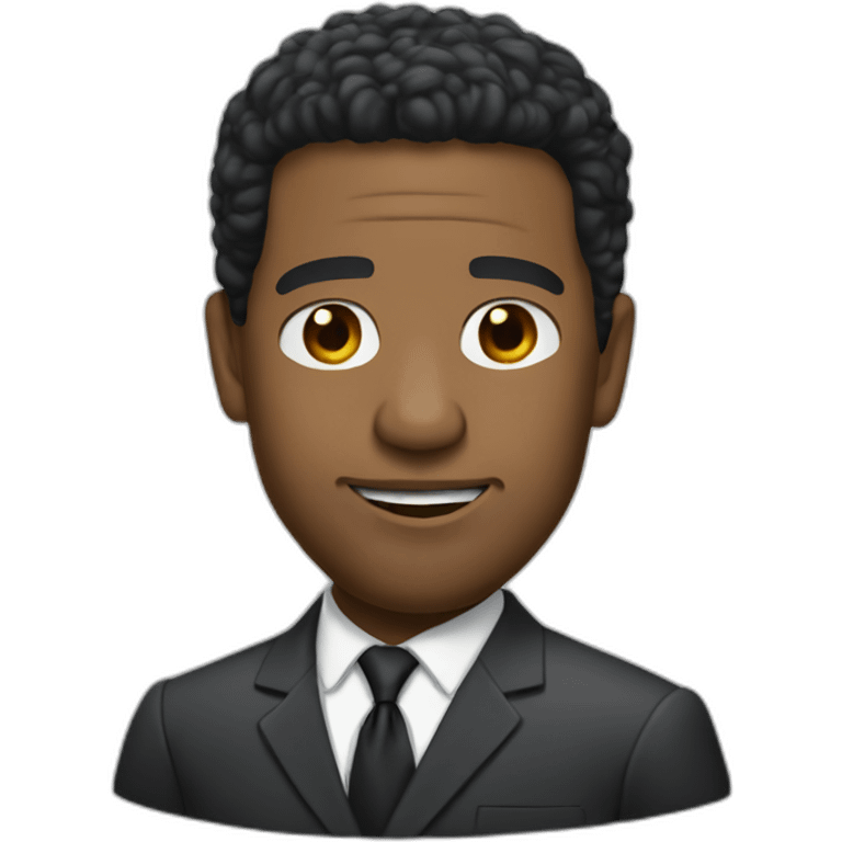 Denzel Washington wearing suit emoji