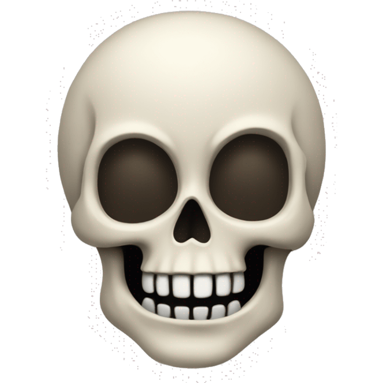 Calavera con la seja levantada emoji