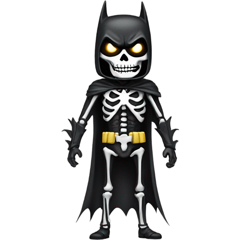 Skeleton dressed as Batman  emoji