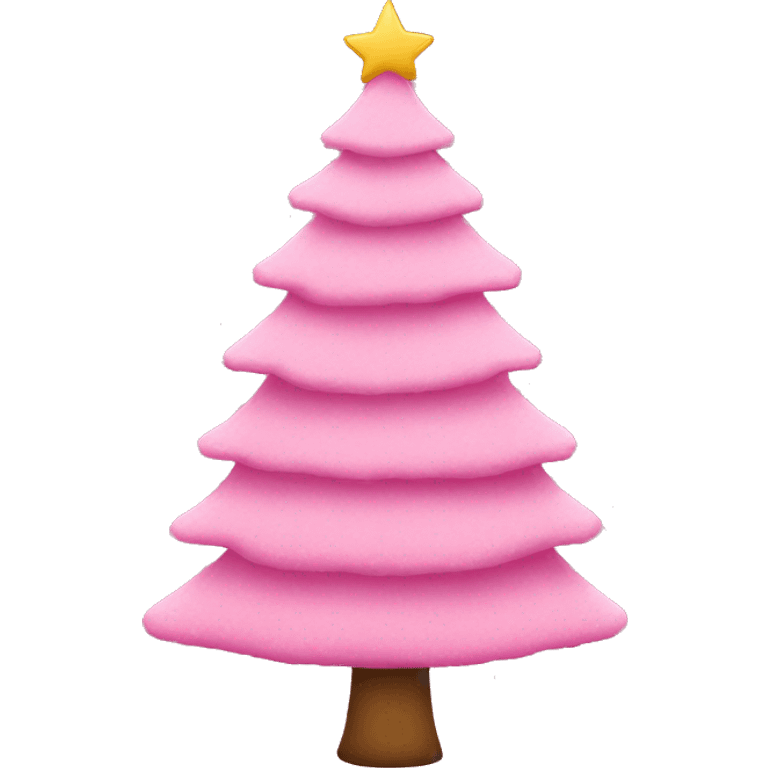 pink christmas tree  emoji