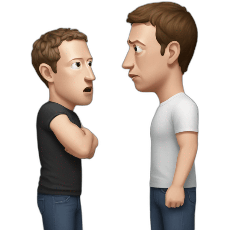 mark zuckerberg fighting Elon musk emoji