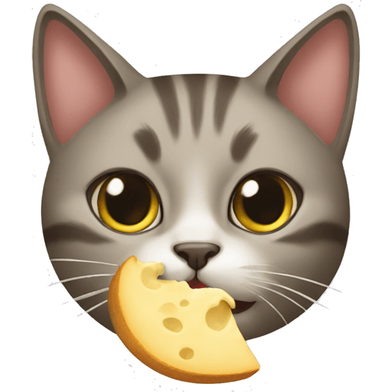 cat eating emoji